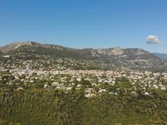 a view of Vence, France from the southwest looking northeast