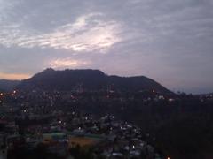 eastward view from Ramhlun Presbyterian Church at dawn