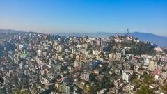 Aizawl city skyline