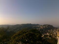 Hills of Aizawl town in Mizoram