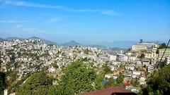 A view of Aizawl city from above