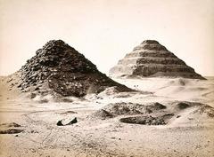 The Pyramids of Sakkarah from the North East