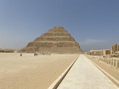 View of the Step Pyramid also known as the Pyramid of Djoser