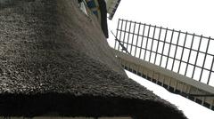 close-up of windmill structure in Sloten, Amsterdam