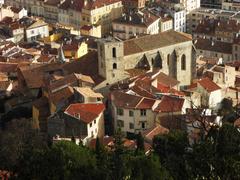 view of Hyères Old Town from above