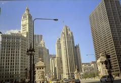 Chicago cityscape in 1998