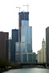 Trump Tower under construction in Chicago