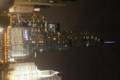 Trump International Hotel and Tower in Chicago at night