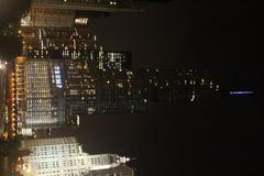 Trump International Hotel and Tower in Chicago at night