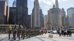 Chief petty officers and selects march in Chicago for CPO Pride Day