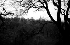 Black and white photo of the Royal Greenwich Observatory