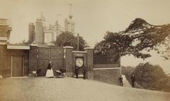 Greenwich Observatory clock displaying Greenwich Mean Time, c. 1870