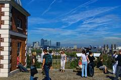 View of the Royal Observatory in Greenwich looking NNW