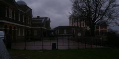 Greenwich park with trees and Observatory