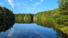 South Reservoir in Middlesex Fells, Massachusetts