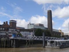 Bankside Pier with Shakespeare's Globe and Tate Modern