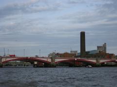 Blackfriars Bridge in London with Tate Modern