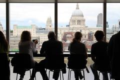 Cafe with view on Tate Modern Museum London