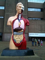 Damien Hirst sculpture outside the Tate Modern