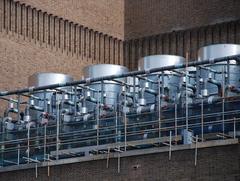 Evaporative condensers at Tate Modern