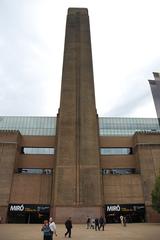 Entrance of Tate Modern museum seen from the adjacent square