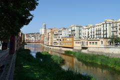 Iron Bridge over the Oñar River in Girona, Catalonia