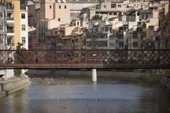 Pont de Ferro bridge over the Onyar river in Girona