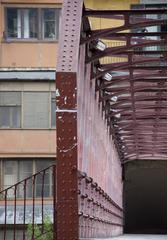 Detail of the iron bridge of Girona