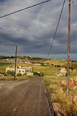 Aidoun heights in Irbid Governorate, Northern Jordan on a rainy day