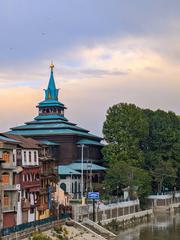 Khanqah-e-Moula mosque in Srinagar on the banks of river Jehlum