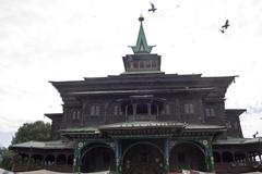 Interior view of Khanqah-e-Moula shrine in Srinagar