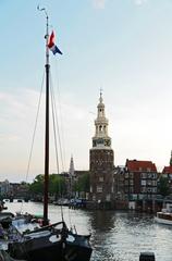 Montelbaanstoren tower in Amsterdam