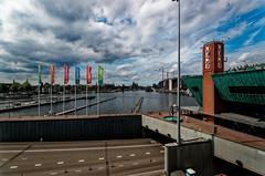 Amsterdam Oosterdok NEMO Science Centre panorama view