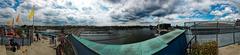 Panoramic view of NEMO Science Centre roof terrace in Amsterdam