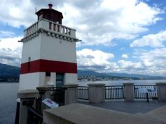 Lighthouse on the tip of Stanley Park in Vancouver