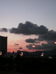 UFO flying around Taikoo Shing above a black cloud