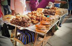 Iftar spread with freshly baked breads during Ramadan and Lent in Bandra