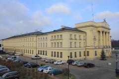 Mostowski Palace in Warsaw southern corner