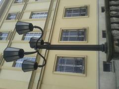 Decorative lantern at Mostowski Palace in Warsaw