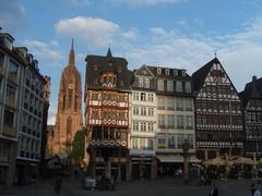 Historic houses on Römerberg in Frankfurt am Main