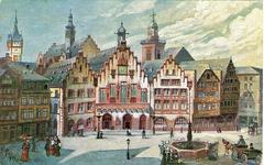 Postcard of Römer, Frankfurt, dated 14.6.1915