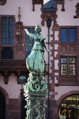 Justice fountain Statue in Römerberg, Frankfurt am Main