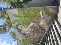 Mural of Jane Goodall at Bioparc Valencia