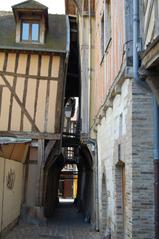 medieval alley in Troyes