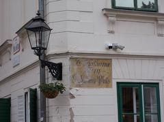 old street name sign in Zagreb