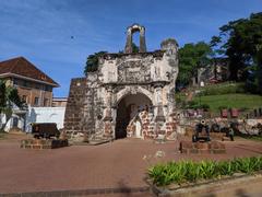 A Famosa historical fortress in Malacca, Malaysia