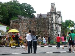 A Famosa fortress gate in Malacca, Malaysia