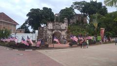 A Famosa monument in Malaysia