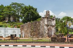 A Famosa fortress in Malacca, Malaysia