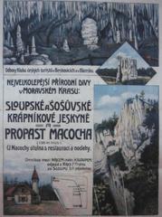 Early 20th century poster of Moravian Karst